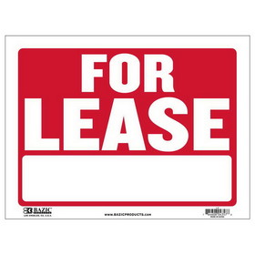 Bazic Products L-9 12" X 16" For Lease Sign