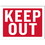 Bazic Products S-12 9" X 12" Keep Out Sign - Pack of 24