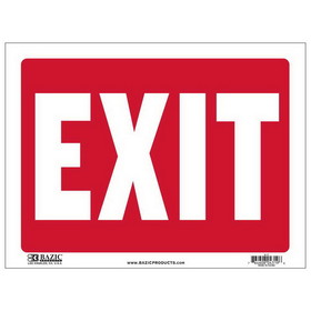 Bazic Products S-17 9" X 12" Exit Sign