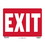 Bazic Products S-17 9" X 12" Exit Sign - Pack of 24