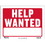 Bazic Products S-20 9" X 12" Help Wanted Sign - Pack of 24
