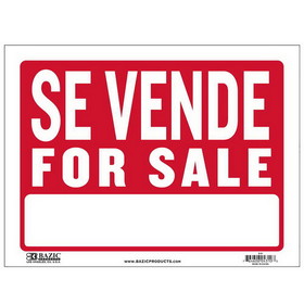 Bazic Products S-31 9" X 12" Se Vende Sign