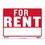 Bazic Products S-4 9" X 12" For Rent Sign - Pack of 24