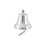 Benzara BM01814 Classic Style Decorative Aluminum Bell With Wall Bracket, Silver