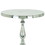 Benzara BM01816 Traditional Style Aluminum Accent Table With Pedestal Base, Silver
