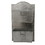 Benzara BM03179 Galvanized Metal Two Tier Wall Pocket Organizer, Gray