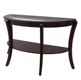 Benzara BM123011 Finley Contemporary Style Semi-Oval Table
