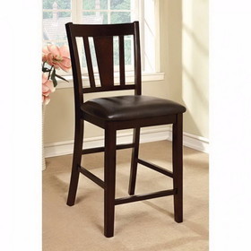 Benzara BM123034 Bridgette II Leatherette Parson Chair Counter Height Chair, Set Of 2