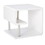 Benzara BM123079 Ninove I Contemporary Style End Table, White