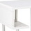 Benzara BM123079 Ninove I Contemporary Style End Table, White