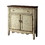 Benzara BM123413 Hazen Country Style Cabinet, Antiqued White & Brown