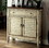 Benzara BM123413 Hazen Country Style Cabinet, Antiqued White & Brown