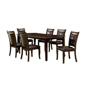 Benzara BM131112 Woodside Contemporary Dining Table, Expresso Finish