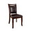Benzara BM131170 Woodside Transitional Side Chair, Expresso Finish, Set Of 2