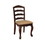 Benzara BM131180 Townsville Cottage Side Chair, Dark Walnut Finish, Set Of 2