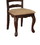 Benzara BM131180 Townsville Cottage Side Chair, Dark Walnut Finish, Set Of 2