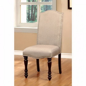Benzara BM131184 Hurdsfield Cottage Side Chair, Cherry Finish, Set Of 2