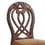 Benzara BM131196 Wyndmere Traditional Side Chair, Cherry Finish, Set Of 2