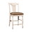 Benzara BM131207 Sabrina Cottage Counter Height Chair, Tan & White, Set Of 2