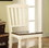 Benzara BM131213 Harrisburg Cottage Side Chair, White & Cherry Finish, Set Of 2