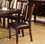 Benzara BM131246 Edgewood I Side Chair, Withpu Cushion, Expresso Finish, Set Of 2