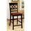 Benzara BM131288 Torrington II Cottage Counter Height Chair With Wooden Seat, Set Of 2
