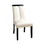 Benzara BM131300 Luminar Contemporary Side Chair, Black Finish, Set Of 2