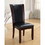 Benzara BM131322 Manhattan I Contemporary Manhattan Side Chair Withpu, Dark Cherry Finish, Set of 2