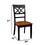 Benzara BM131328 Nova Contemporary Side Chair With Black Micro Fabric Seat, Set Of 2