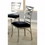Benzara BM131329 Roxo Contemporary Side Chair With Black Micro Fabric Cushion, Set Of 2