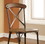 Benzara BM131346 Crosby Industrial Side Chair, Bronze Finish, Set of 2