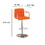 Benzara BM131407 Corfu Contemporary Bar Stool With Arm In Orange
