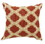 Benzara BM131629 ROXY Contemporary Small Pillow With pattern Fabric, Red Finish, Set of 2