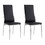 Benzara BM131828 Kalawao Contemporary Side Chair, Black Finish, Set Of 2