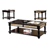 Benzara BM138074 Horace Contemporary Three Piece Table Set, Espresso Finish, Set Of 3