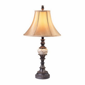 Benzara BM141733 Rosalie Traditional Design Table Lamp, Set of two, Antique Black