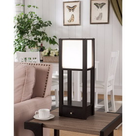 Benzara BM144493 Striking Contemporary Style Floor Lamp, Brown