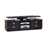 Benzara BM148731 Modern Style TV Stand With 4 Drawers And 2 Open Shelves