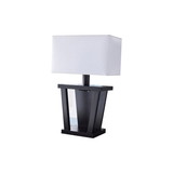 Benzara BM148836 Contemporary Style Sturdy Table Lamp, Dark Brown