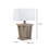 Benzara BM148837 Captivating Table Lamp With Contemporary Base, Light Brown