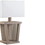 Benzara BM148837 Captivating Table Lamp With Contemporary Base, Light Brown