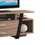 Benzara BM148921 Striking TV Stand With Storage Option, Black and Light Brown