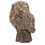 Benzara BM152725 Distinctive Winsome Furry Owl, Brown