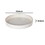 Benzara BM152860 Contemporary Round Glossy Plastic Tray, White