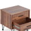 Benzara BM154627 Contemporary 2 Drawers Wood Nightstand By Deoss, Brown
