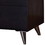 Benzara BM154631 Contemporary Style Wood & Metal Nightstand, Black & Chrome