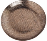 Benzara BM155864 Ceramic Reptile TexturedDecorative Plate, Brown