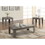 Benzara BM156192 Enormous 3 piece weathered Gray occasional Table set