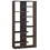 Benzara BM156234 Expressive Wooden Bookcase with Center Back Panel, Brown