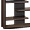 Benzara BM156234 Expressive Wooden Bookcase with Center Back Panel, Brown